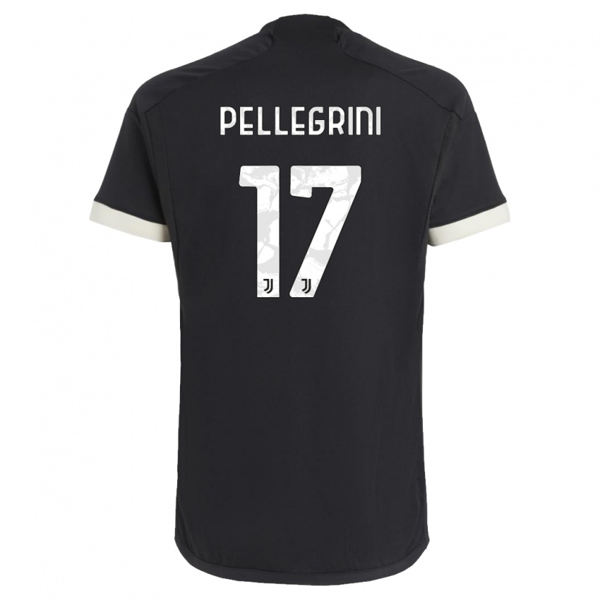 Niño Camiseta Luca Pellegrini #17 Negro Equipación Tercera 2023/24 La Camisa Argentina