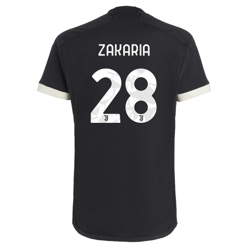 Niño Camiseta Denis Zakaria #28 Negro Equipación Tercera 2023/24 La Camisa Argentina