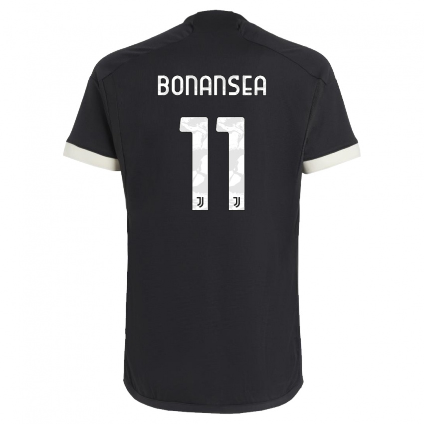 Niño Camiseta Barbara Bonansea #11 Negro Equipación Tercera 2023/24 La Camisa Argentina