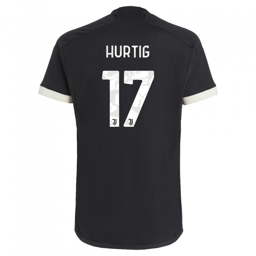 Niño Camiseta Lina Hurtig #17 Negro Equipación Tercera 2023/24 La Camisa Argentina