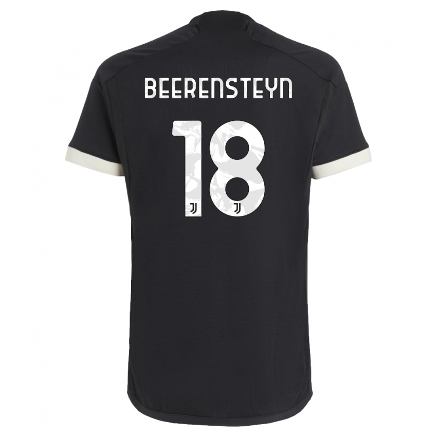 Niño Camiseta Lineth Beerensteyn #18 Negro Equipación Tercera 2023/24 La Camisa Argentina