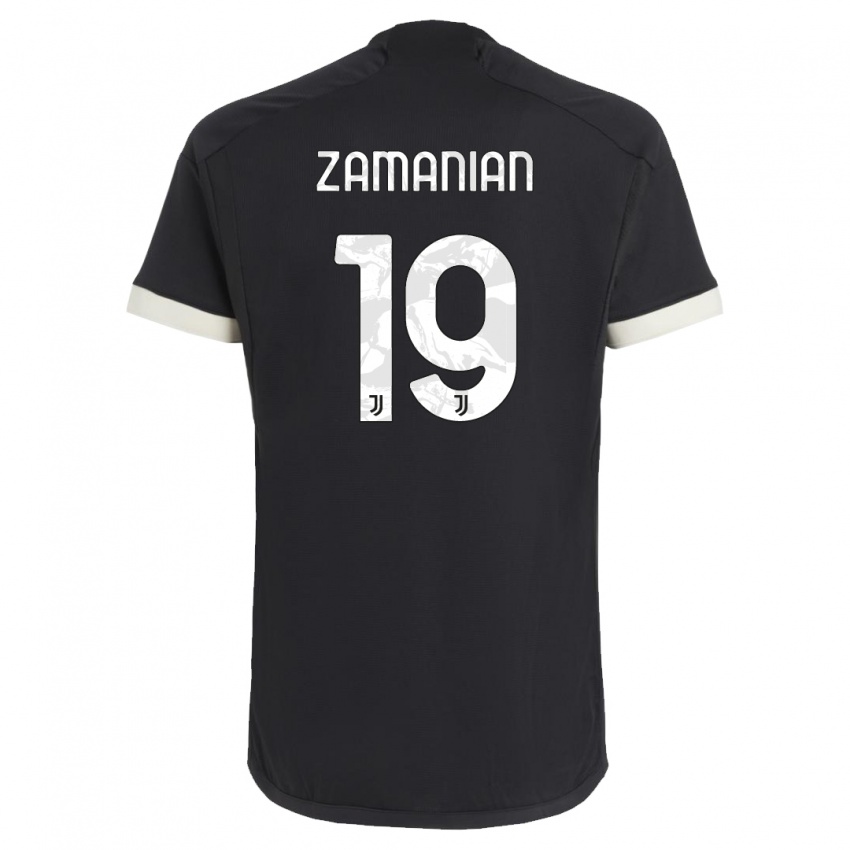 Niño Camiseta Annahita Zamanian #19 Negro Equipación Tercera 2023/24 La Camisa Argentina