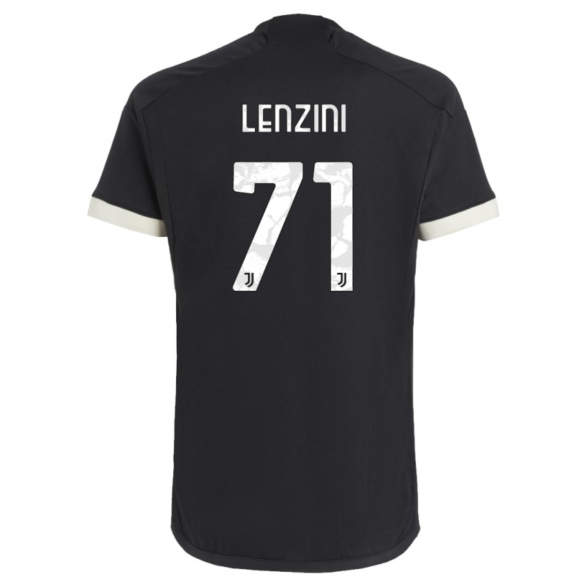 Niño Camiseta Martina Lenzini #71 Negro Equipación Tercera 2023/24 La Camisa Argentina