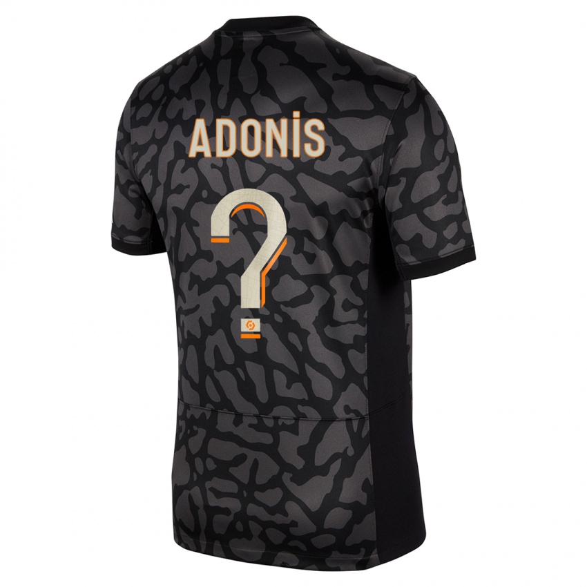 Niño Camiseta Erwan Adonis #0 Negro Equipación Tercera 2023/24 La Camisa Argentina