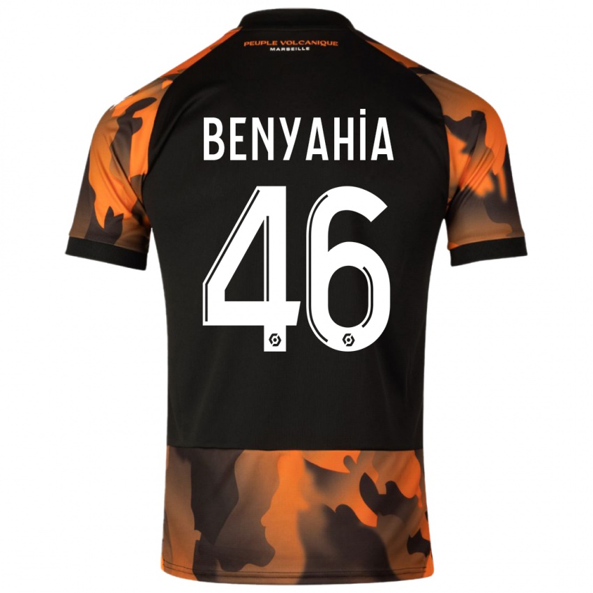 Niño Camiseta Aylan Benyahia-Tani #46 Negro Naranja Equipación Tercera 2023/24 La Camisa Argentina
