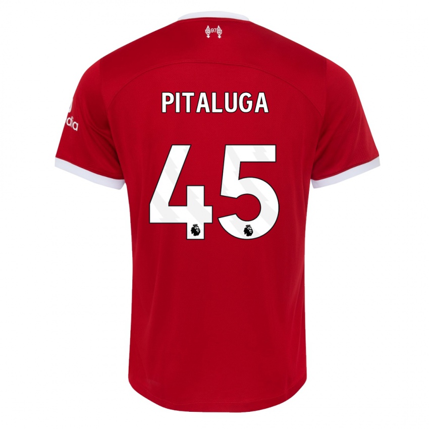 Hombre Camiseta Marcelo Pitaluga #45 Rojo 1ª Equipación 2023/24 La Camisa Argentina
