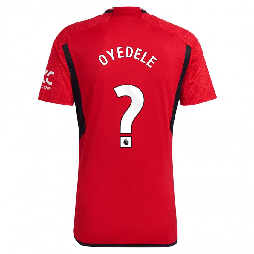 Hombre Camiseta Maxi Oyedele #0 Rojo 1ª Equipación 2023/24 La Camisa Argentina