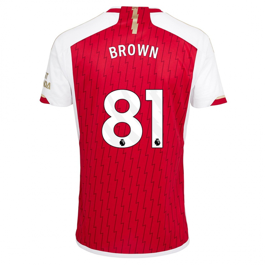 Hombre Camiseta Luis Brown #81 Rojo 1ª Equipación 2023/24 La Camisa Argentina