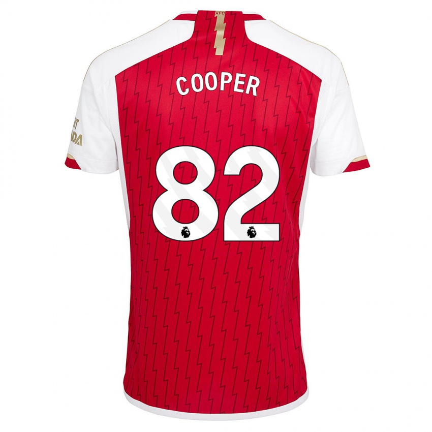 Hombre Camiseta Noah Cooper #82 Rojo 1ª Equipación 2023/24 La Camisa Argentina