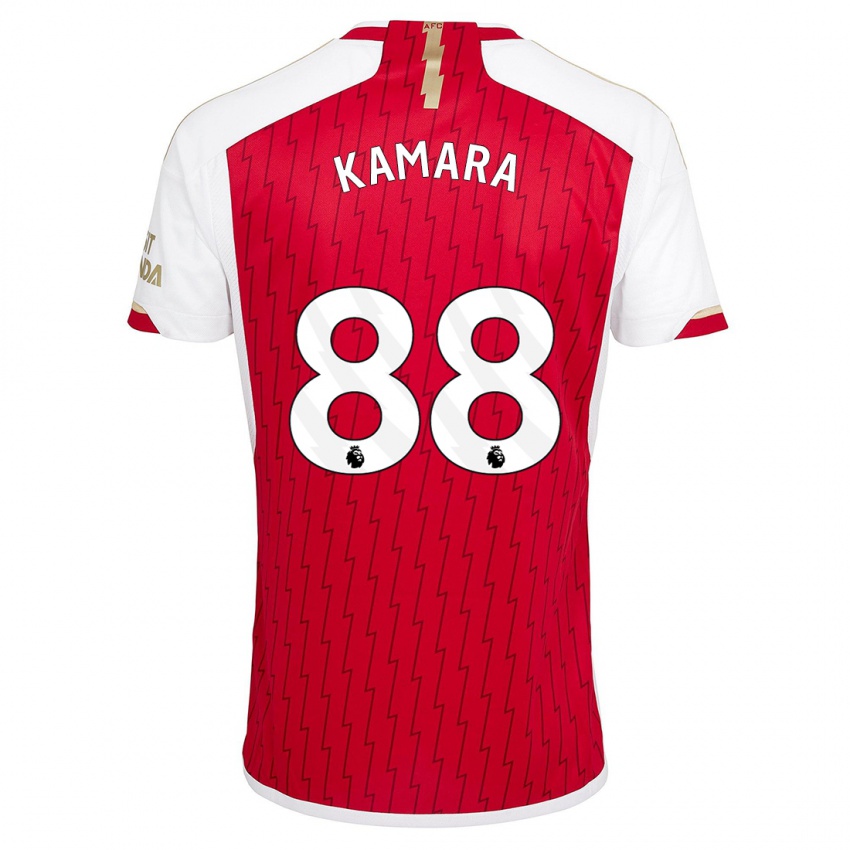 Hombre Camiseta Osman Kamara #88 Rojo 1ª Equipación 2023/24 La Camisa Argentina