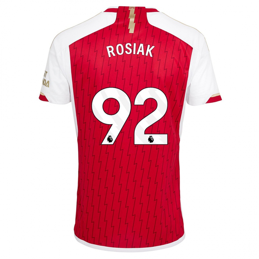 Hombre Camiseta Michal Rosiak #92 Rojo 1ª Equipación 2023/24 La Camisa Argentina