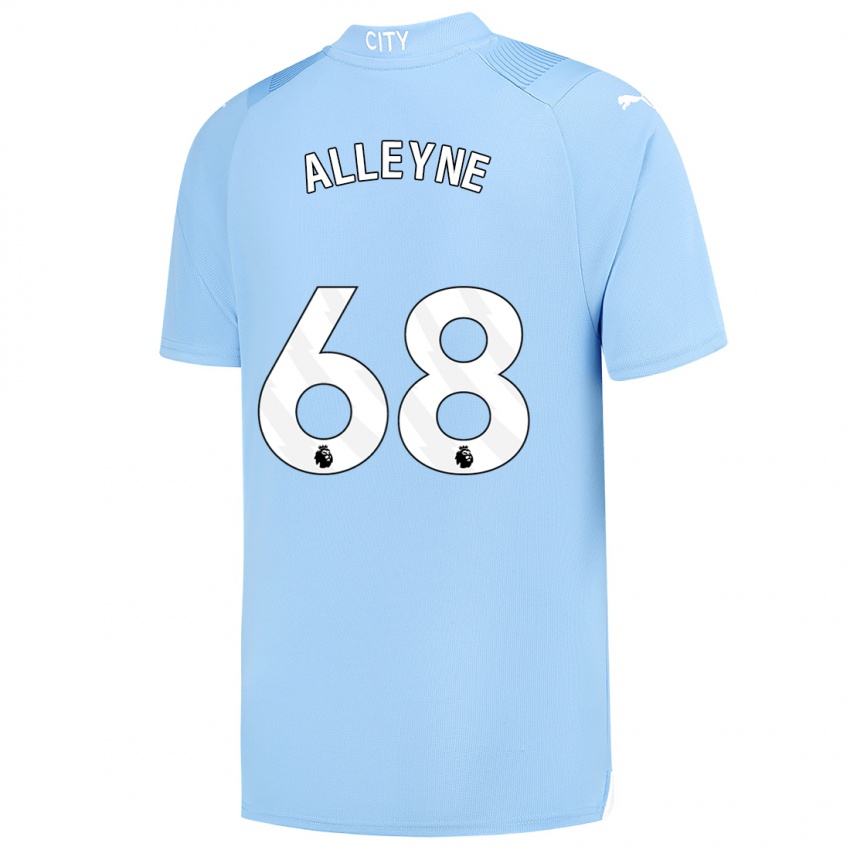 Hombre Camiseta Max Alleyne #68 Azul Claro 1ª Equipación 2023/24 La Camisa Argentina