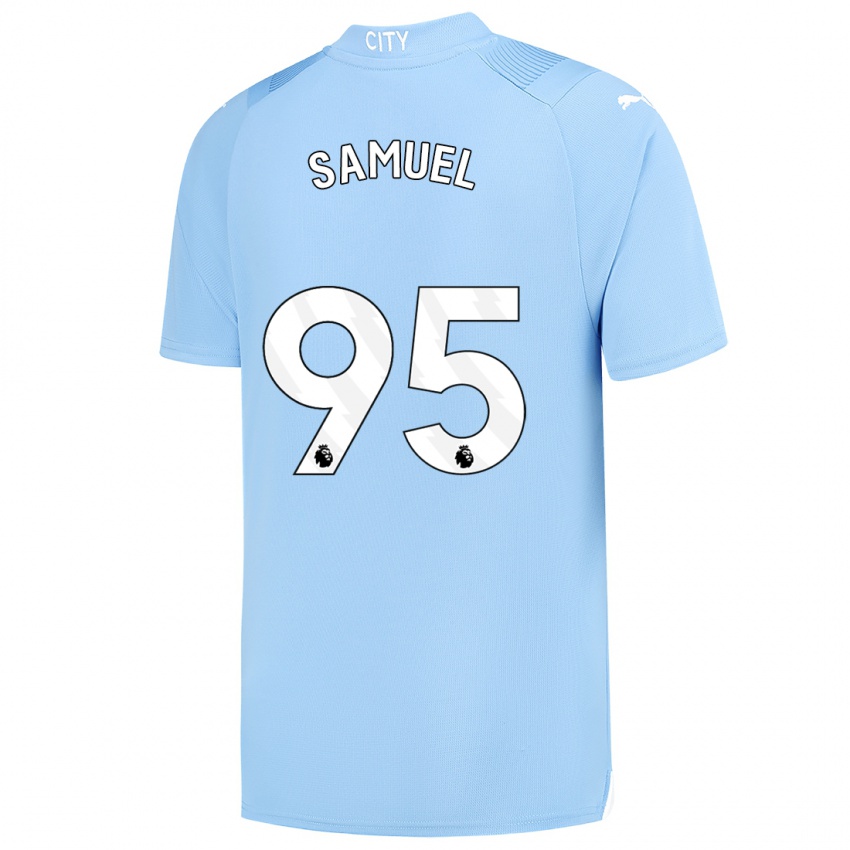 Hombre Camiseta Lakyle Samuel #95 Azul Claro 1ª Equipación 2023/24 La Camisa Argentina