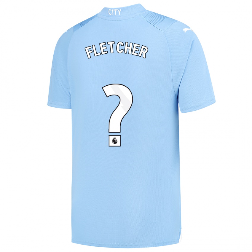 Hombre Camiseta Luca Fletcher #0 Azul Claro 1ª Equipación 2023/24 La Camisa Argentina