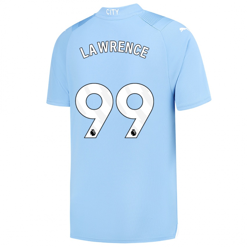 Hombre Camiseta Emilio Lawrence #99 Azul Claro 1ª Equipación 2023/24 La Camisa Argentina