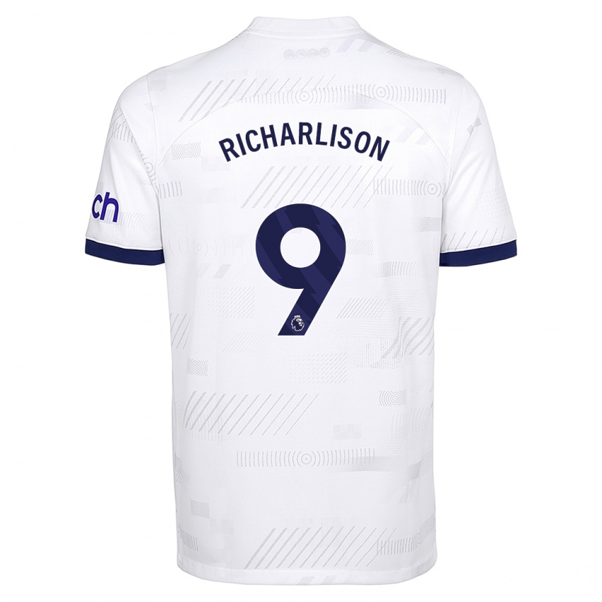 Hombre Camiseta Richarlison #9 Blanco 1ª Equipación 2023/24 La Camisa Argentina