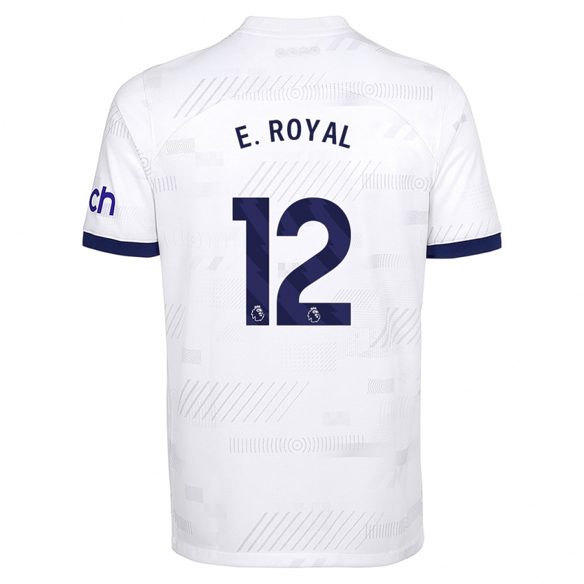 Hombre Camiseta Emerson Royal #12 Blanco 1ª Equipación 2023/24 La Camisa Argentina