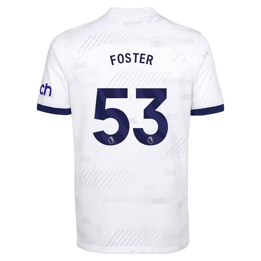 Hombre Camiseta Brooklyn Lyons Foster #53 Blanco 1ª Equipación 2023/24 La Camisa Argentina