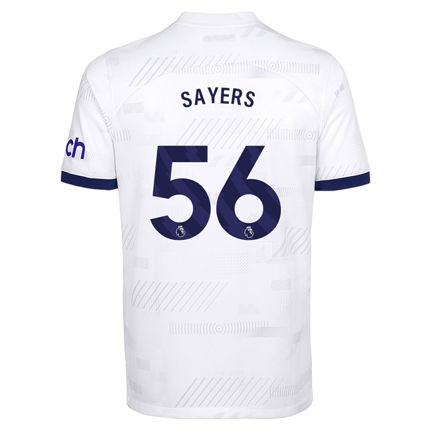 Hombre Camiseta Charlie Sayers #56 Blanco 1ª Equipación 2023/24 La Camisa Argentina