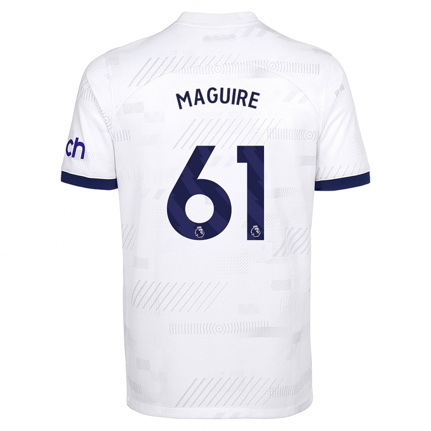 Hombre Camiseta Aaron Maguire #61 Blanco 1ª Equipación 2023/24 La Camisa Argentina