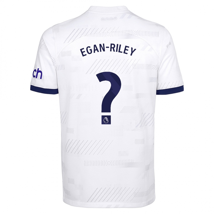 Hombre Camiseta Roman Egan-Riley #0 Blanco 1ª Equipación 2023/24 La Camisa Argentina