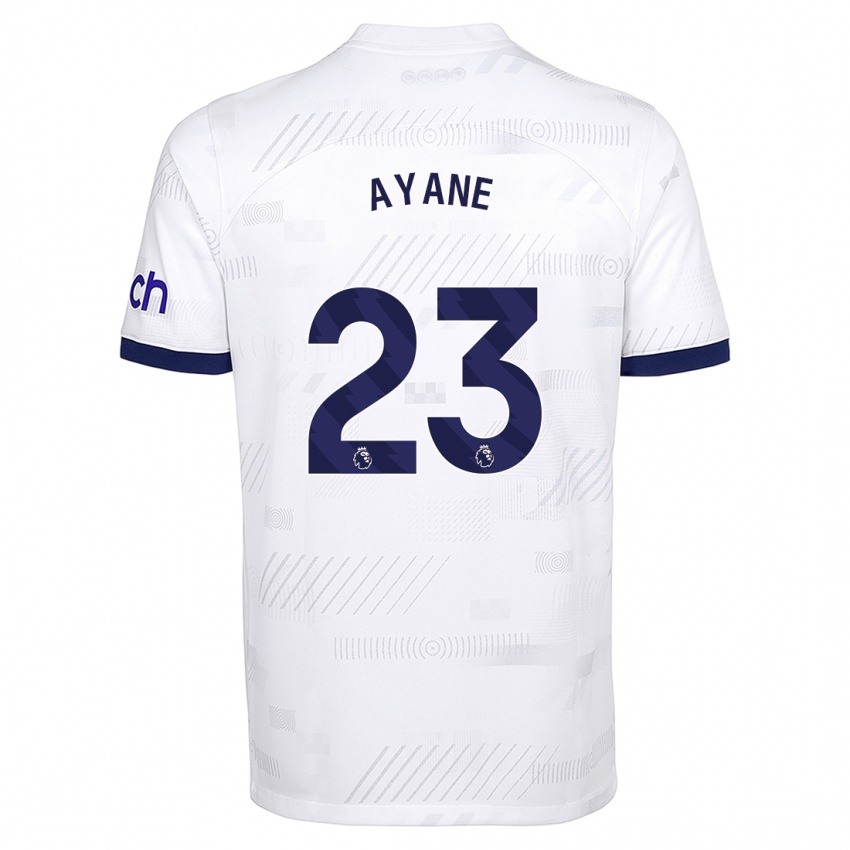 Hombre Camiseta Rosella Ayane #23 Blanco 1ª Equipación 2023/24 La Camisa Argentina