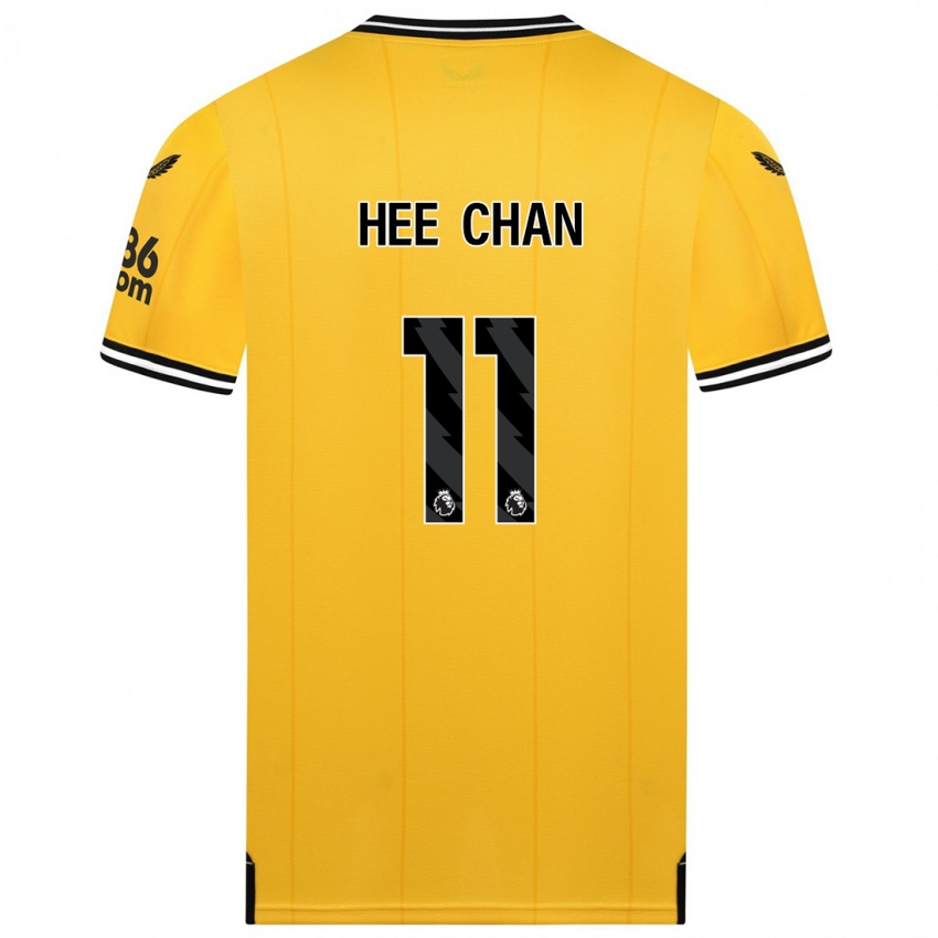 Hombre Camiseta Hee Chan Hwang #11 Amarillo 1ª Equipación 2023/24 La Camisa Argentina