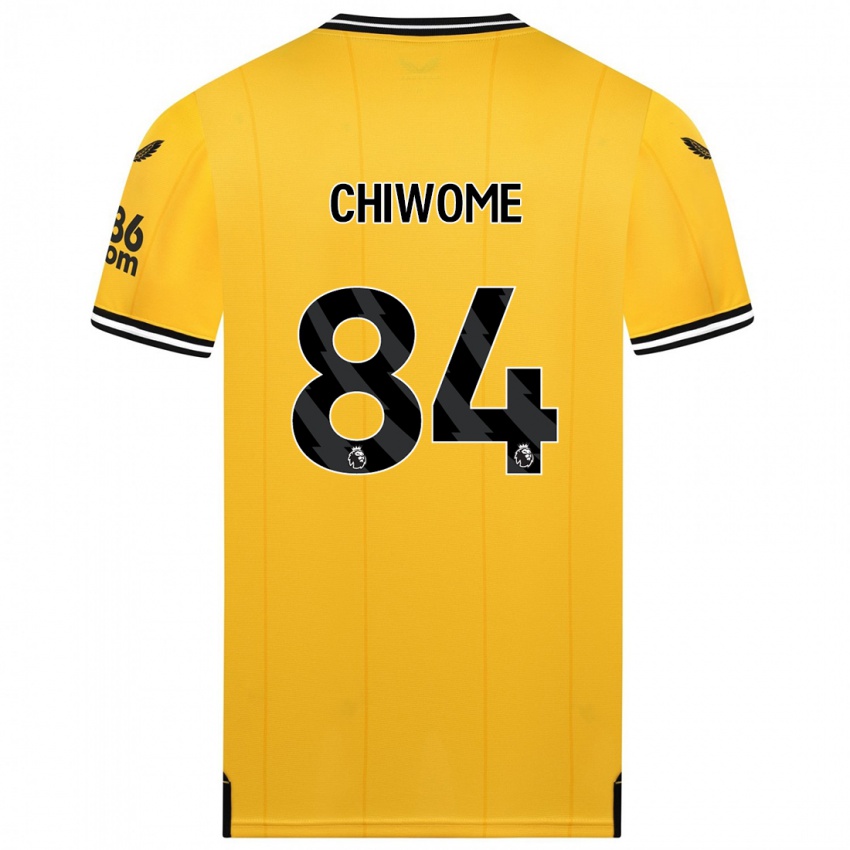 Hombre Camiseta Leon Chiwome #84 Amarillo 1ª Equipación 2023/24 La Camisa Argentina