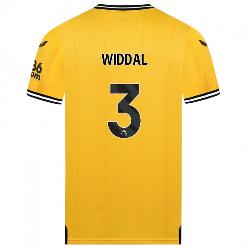 Hombre Camiseta Natalie Widdal #3 Amarillo 1ª Equipación 2023/24 La Camisa Argentina