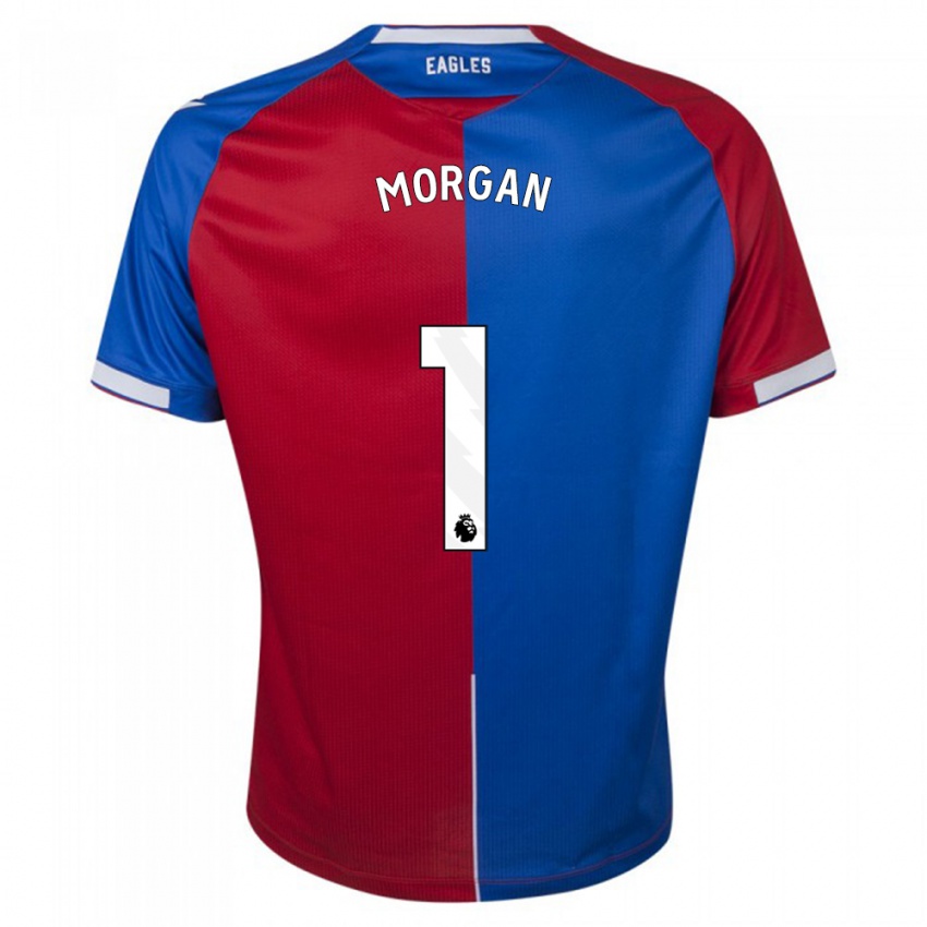 Hombre Camiseta Chloe Morgan #1 Rojo Azul 1ª Equipación 2023/24 La Camisa Argentina