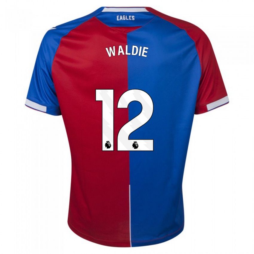 Hombre Camiseta Lizzie Waldie #12 Rojo Azul 1ª Equipación 2023/24 La Camisa Argentina