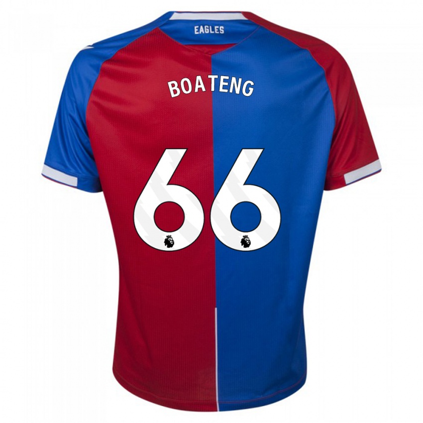 Hombre Camiseta David Boateng #66 Rojo Azul 1ª Equipación 2023/24 La Camisa Argentina