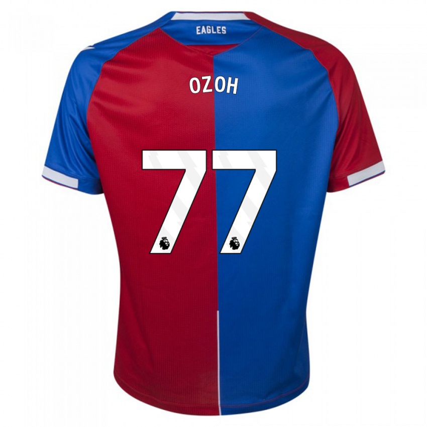 Hombre Camiseta David Ozoh #77 Rojo Azul 1ª Equipación 2023/24 La Camisa Argentina