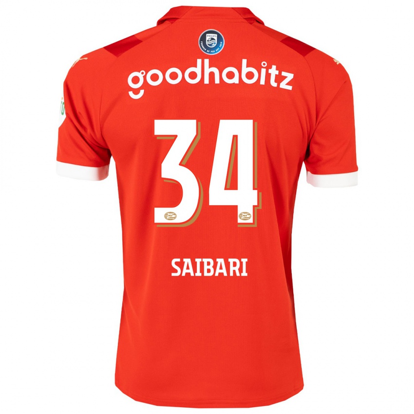 Hombre Camiseta Ismael Saibari #34 Rojo 1ª Equipación 2023/24 La Camisa Argentina