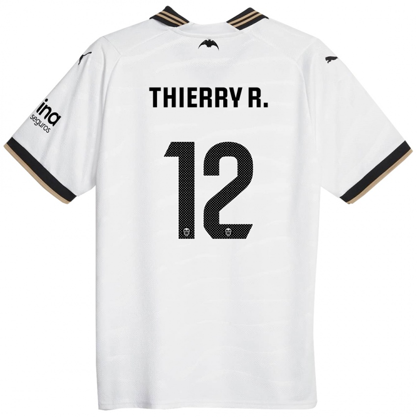 Hombre Camiseta Thierry Correia #12 Blanco 1ª Equipación 2023/24 La Camisa Argentina