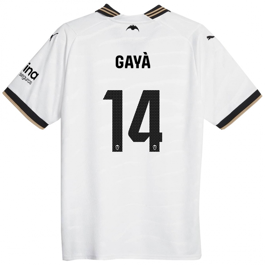 Hombre Camiseta José Gayà #14 Blanco 1ª Equipación 2023/24 La Camisa Argentina