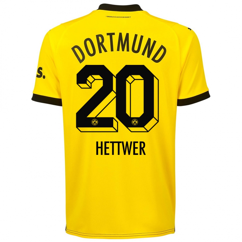 Hombre Camiseta Julian Hettwer #20 Amarillo 1ª Equipación 2023/24 La Camisa Argentina
