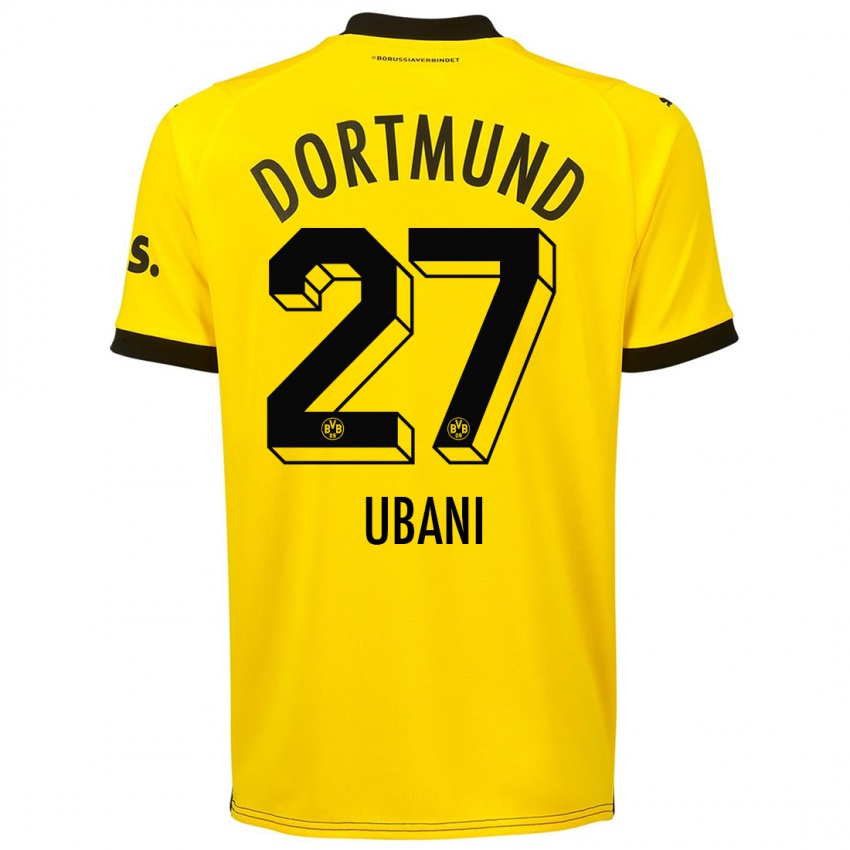 Hombre Camiseta Marlon Ubani #27 Amarillo 1ª Equipación 2023/24 La Camisa Argentina