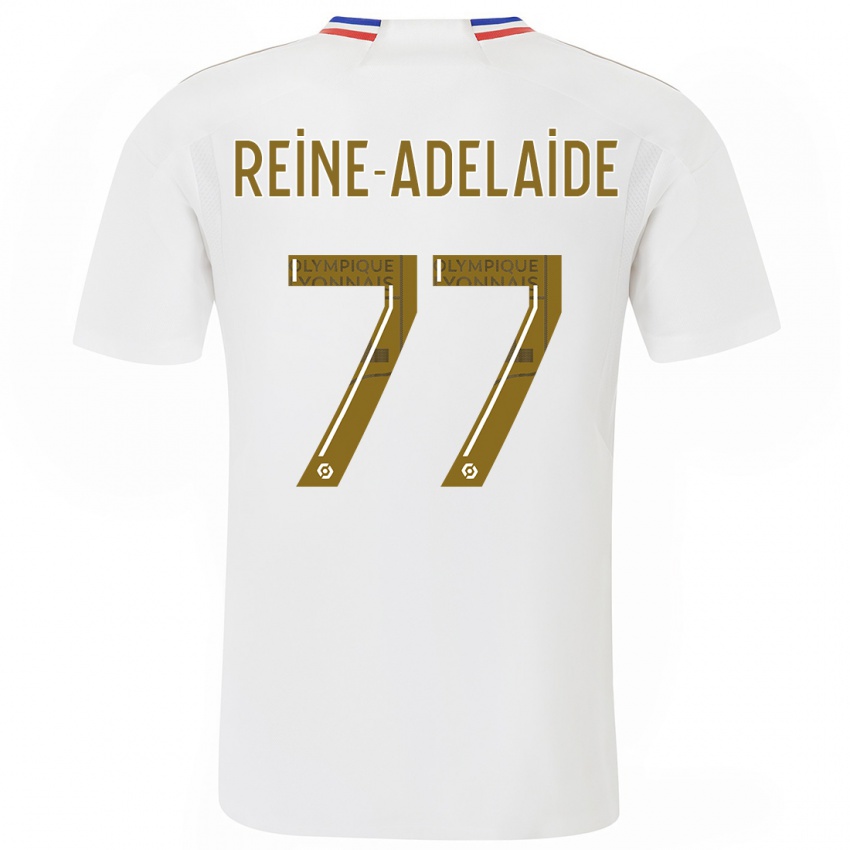 Hombre Camiseta Jeff Reine-Adelaide #77 Blanco 1ª Equipación 2023/24 La Camisa Argentina