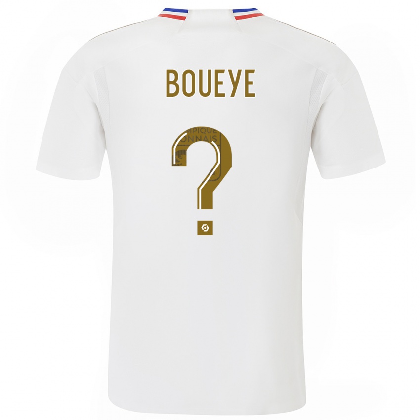 Hombre Camiseta Philippe Boueye #0 Blanco 1ª Equipación 2023/24 La Camisa Argentina