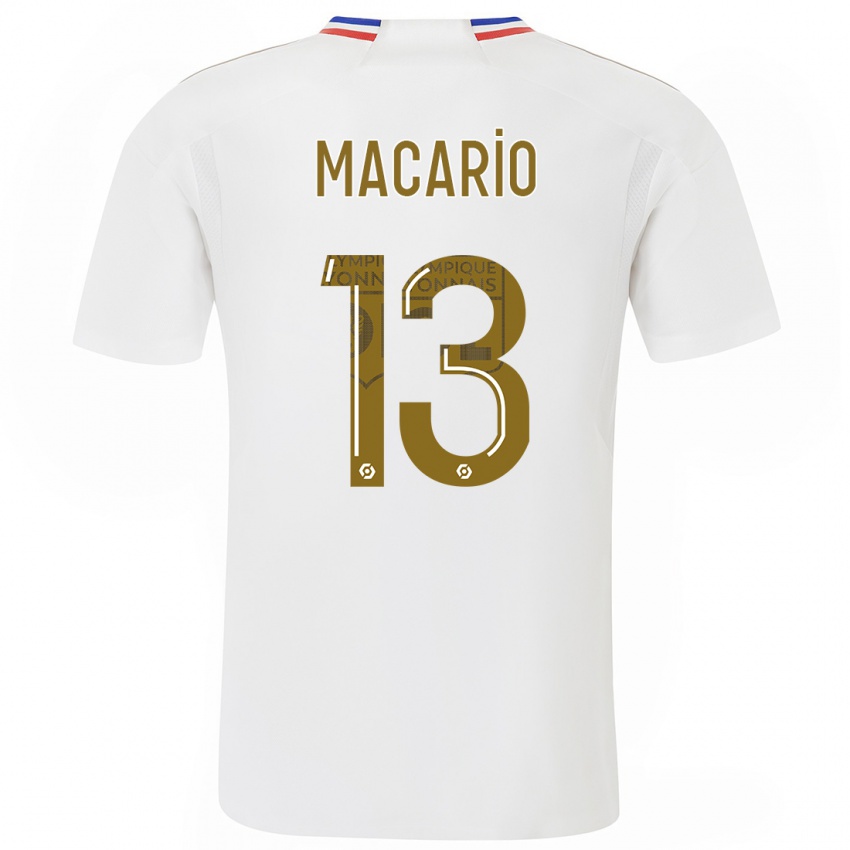 Hombre Camiseta Catarina Macario #13 Blanco 1ª Equipación 2023/24 La Camisa Argentina