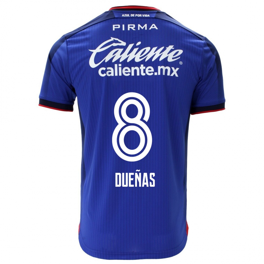 Hombre Camiseta Jesus Duenas #8 Azul 1ª Equipación 2023/24 La Camisa Argentina
