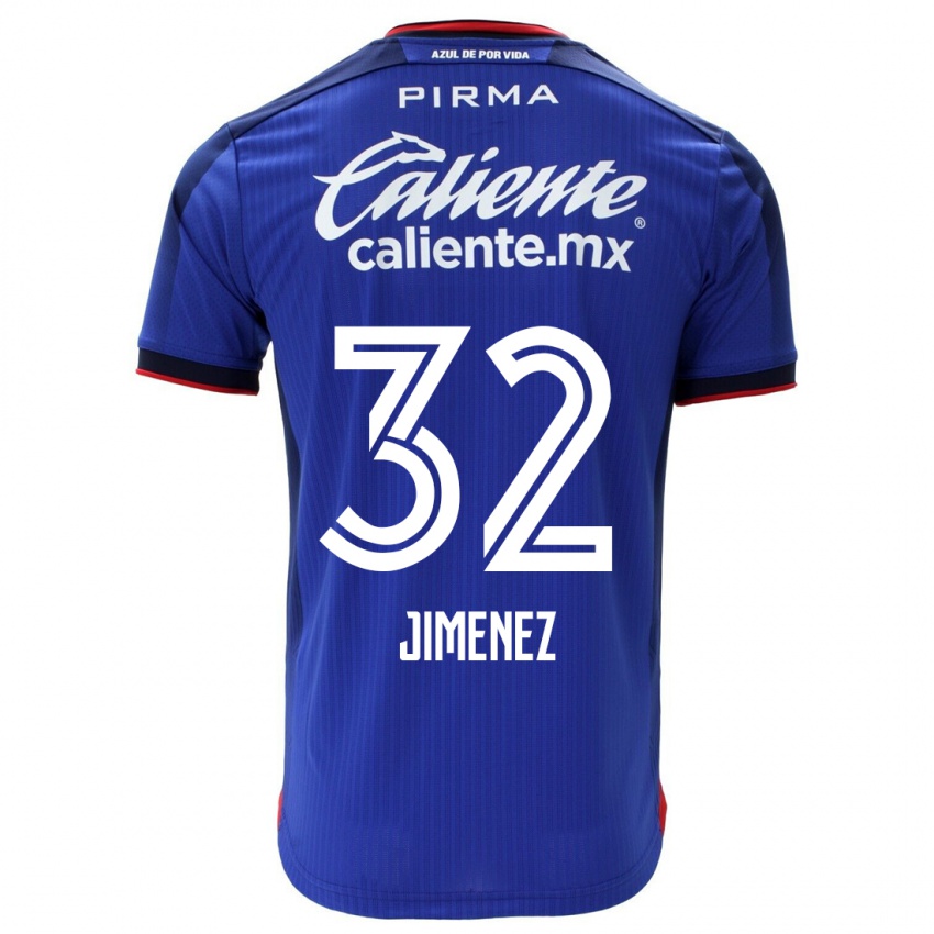 Hombre Camiseta Cristian Jimenez #32 Azul 1ª Equipación 2023/24 La Camisa Argentina