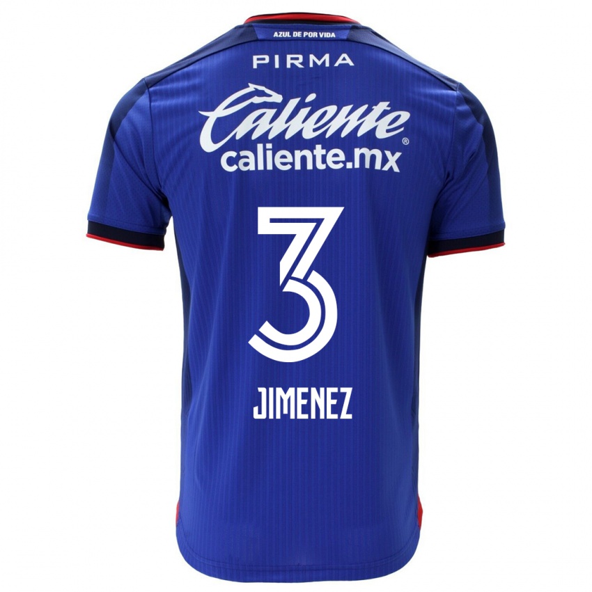 Hombre Camiseta Jaiber Jimenez #3 Azul 1ª Equipación 2023/24 La Camisa Argentina