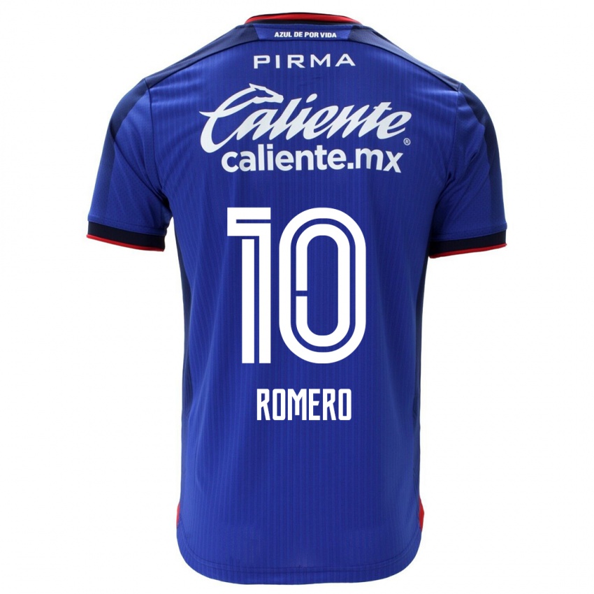 Hombre Camiseta Angel Romero #10 Azul 1ª Equipación 2023/24 La Camisa Argentina