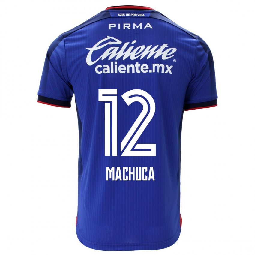 Hombre Camiseta Gabriela Machuca #12 Azul 1ª Equipación 2023/24 La Camisa Argentina
