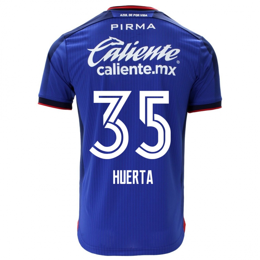 Hombre Camiseta Renata Huerta #35 Azul 1ª Equipación 2023/24 La Camisa Argentina