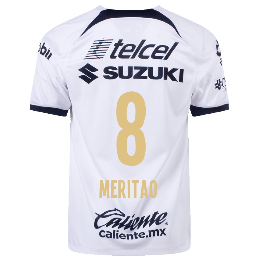 Hombre Camiseta Higor Meritao #8 Blanco 1ª Equipación 2023/24 La Camisa Argentina