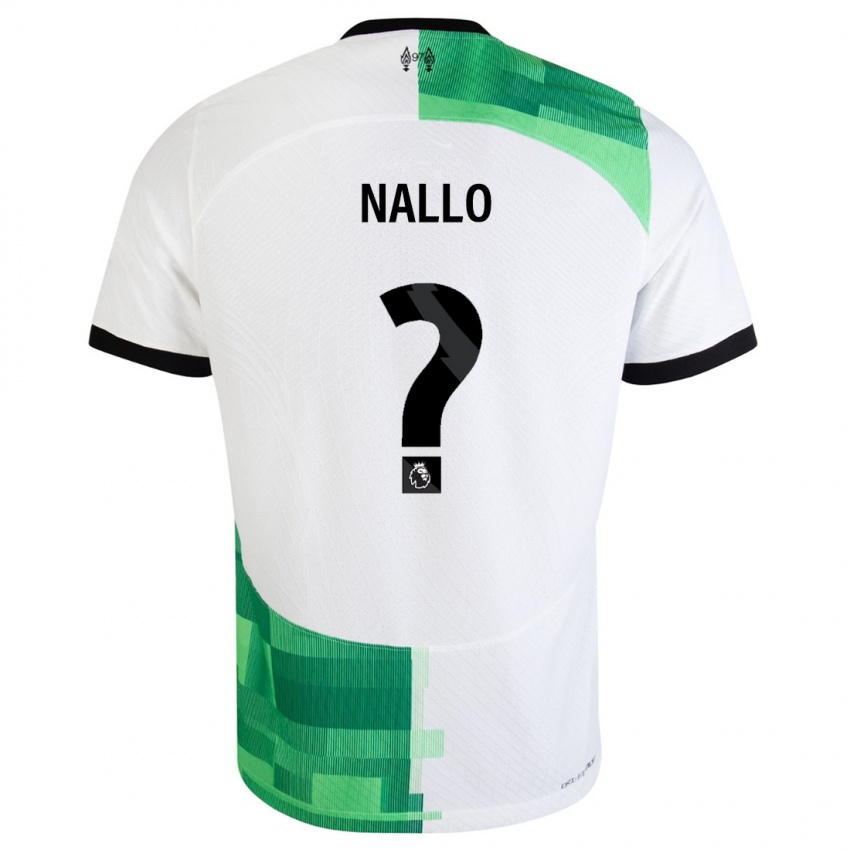 Hombre Camiseta Amara Nallo #0 Blanco Verde 2ª Equipación 2023/24 La Camisa Argentina
