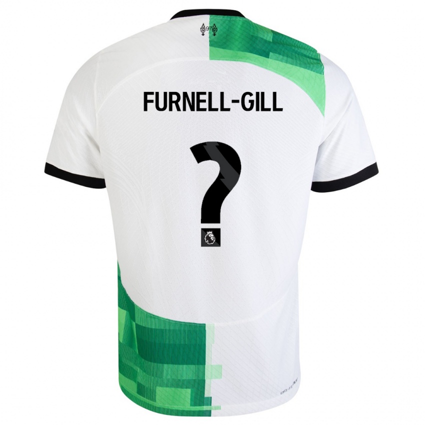 Hombre Camiseta Luca Furnell-Gill #0 Blanco Verde 2ª Equipación 2023/24 La Camisa Argentina